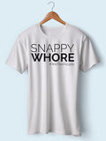 Playera manga corta "snappy whore"