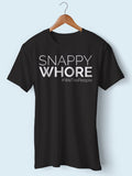 Playera manga corta "snappy whore"